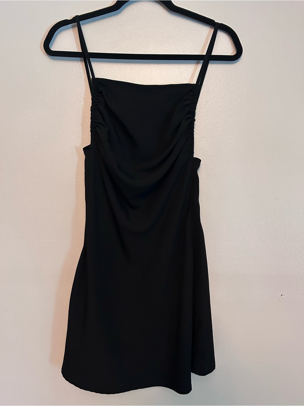 Re:Named Black Spaghetti Strap Mini Dress Size Small